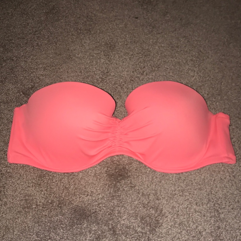 VS Bikini Top Pinkish Orange with Straps